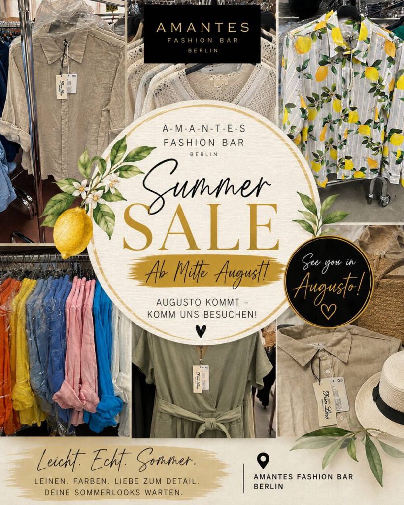 AMANTES Sumer SALE - Ab Mitte August 2026